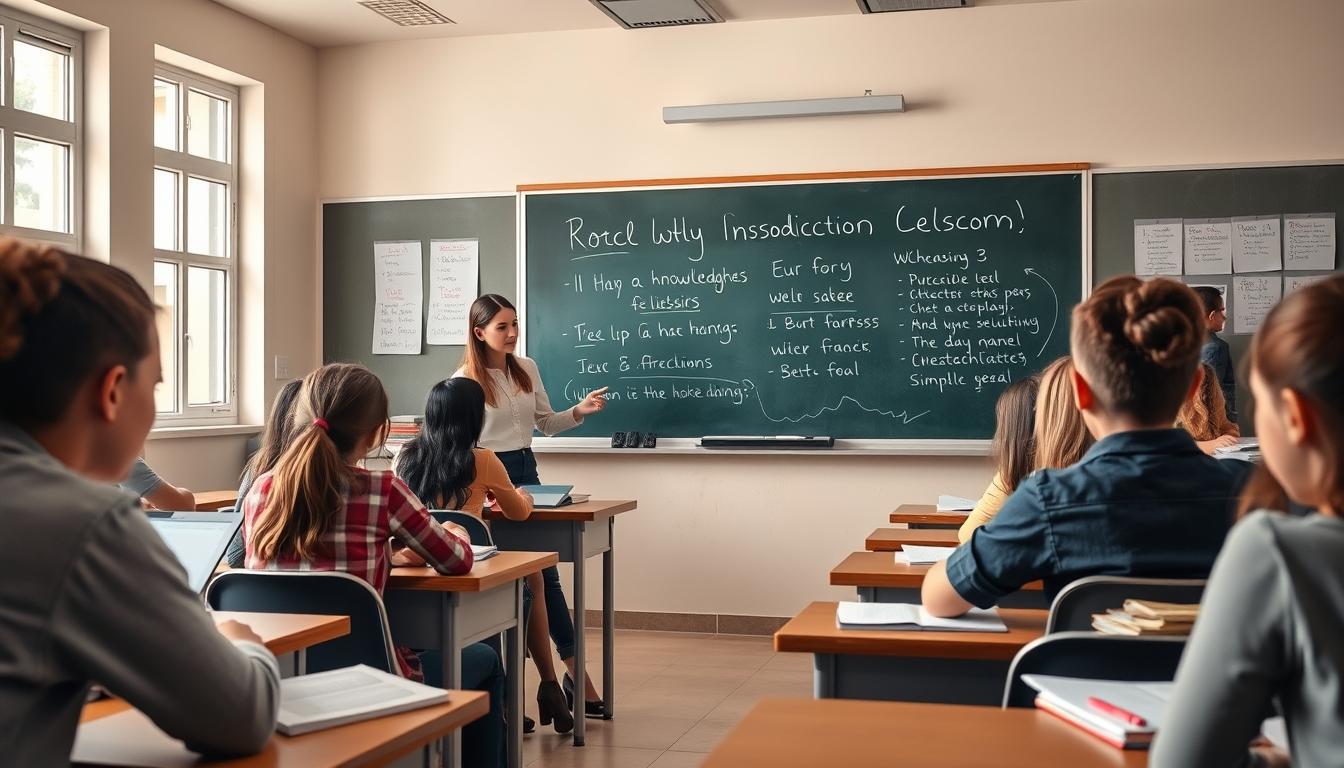 Structured study materials and learning resources on a desk